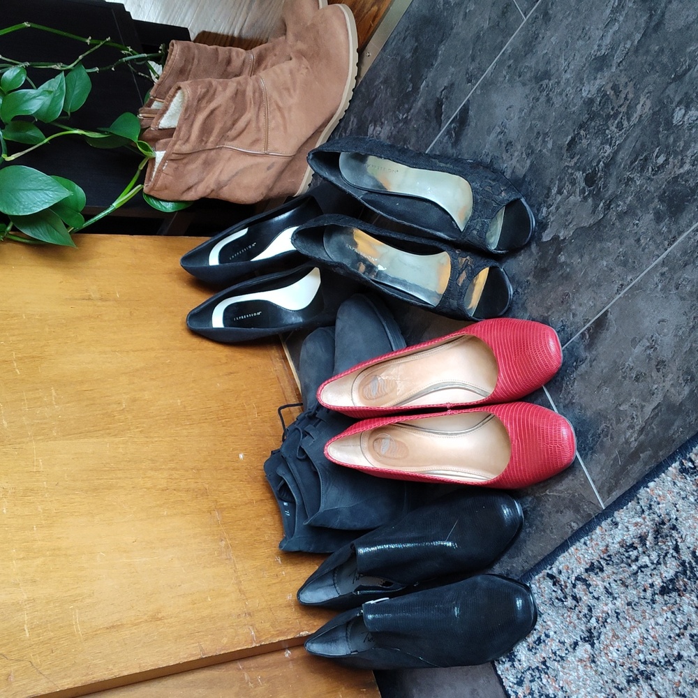 6 pairs of shoes!